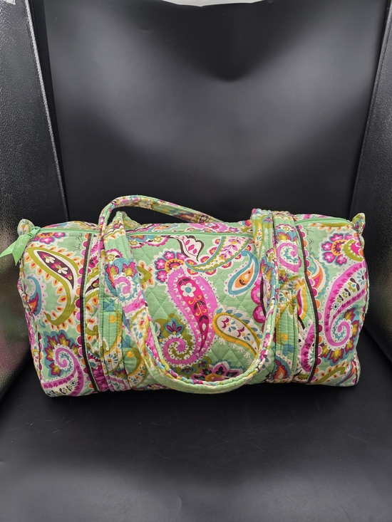 Vera Bradley Handbags - Vera Bradley Quilted Paisley Duffel in Mint Green and Pink